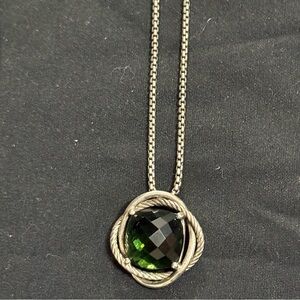 David Yurman Infinity Green Amethyst Prasiolite Necklace/Chain